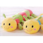 Cute Stuffed Pink and Blue Baby Caterpillar Plush Animal Soft Toy